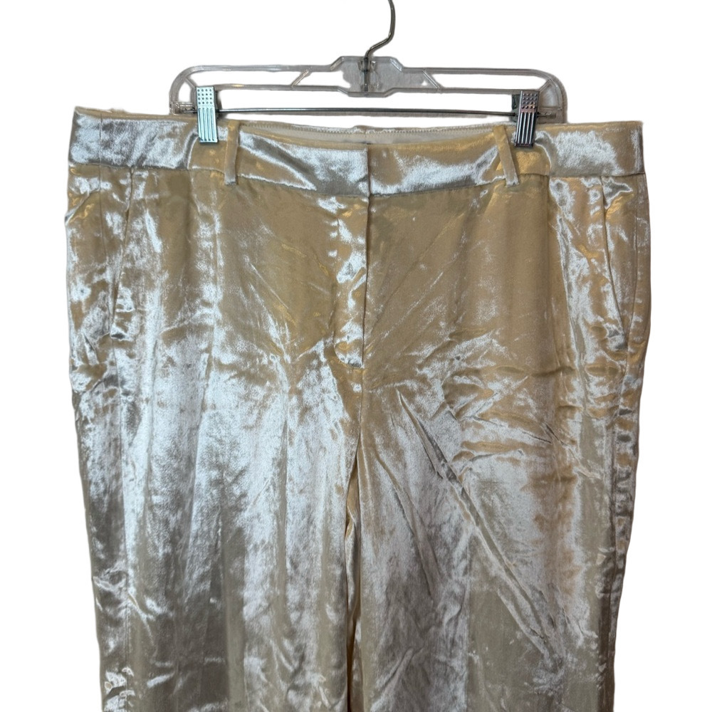 J CREW ‘Carolina Drapey Velvet’ Wide Leg Pants - Picture 4 of 17